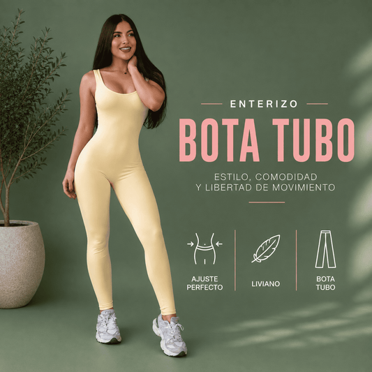 Enterizo Largo Esqueleto Bota Tubo Signature